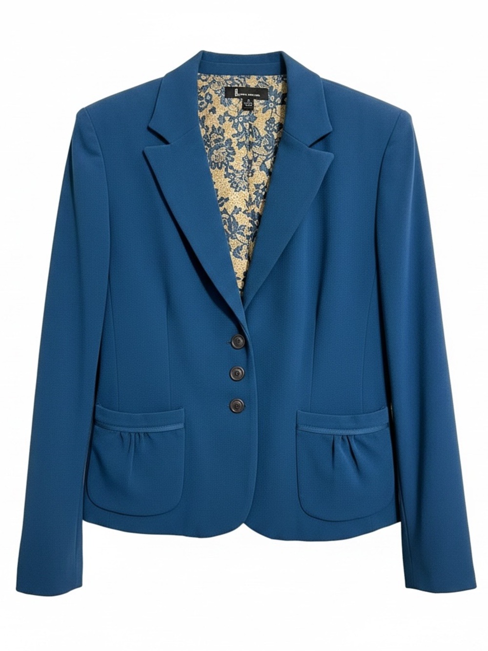 Larry Levine Teal-Blue Women's Blazer Jacket